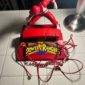 Vintage 1994 Red Power Range landline phone.